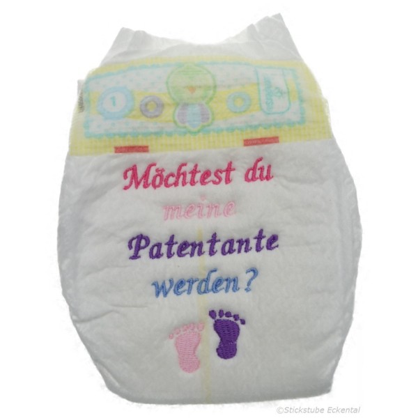 Windel Taufe Patentante